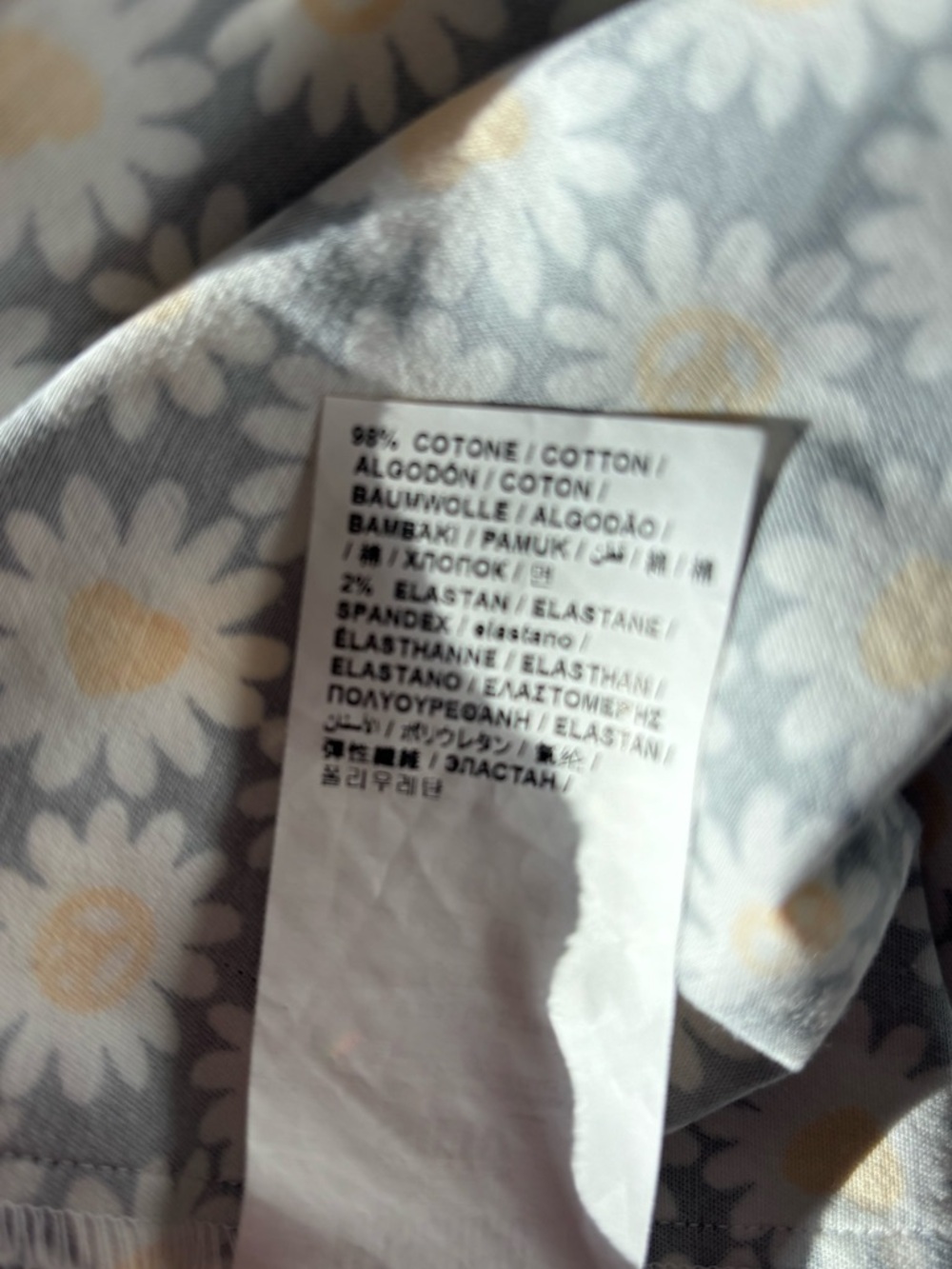 LOVE MOSCHINO Daisy-Print Mini Fit & Flare Dress Size 44/ 8 US - Picture 9 of 9